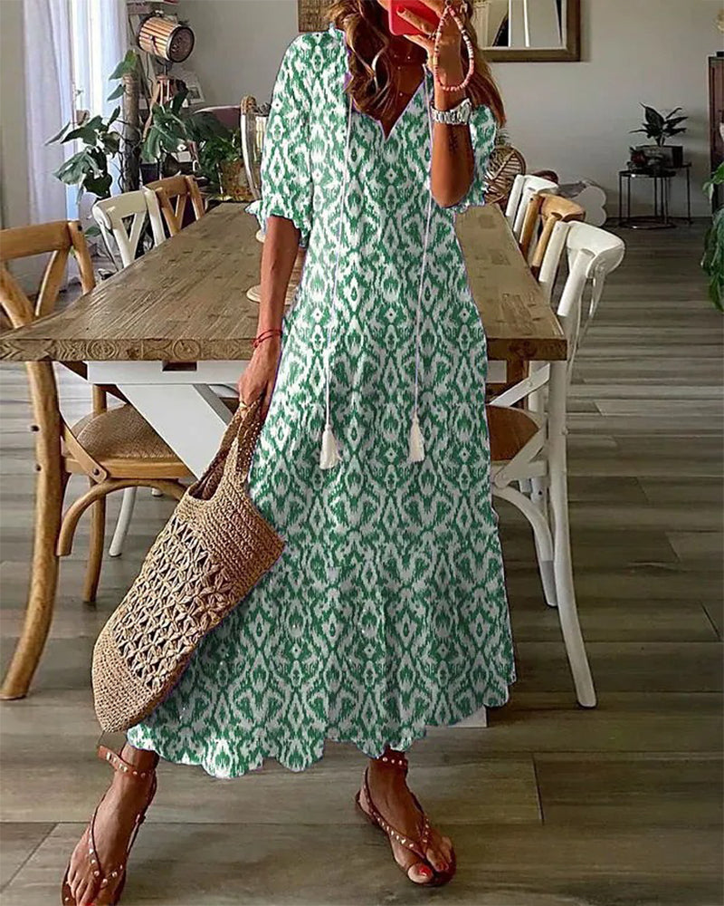 Julie | Boho V-Neck Summer Dress