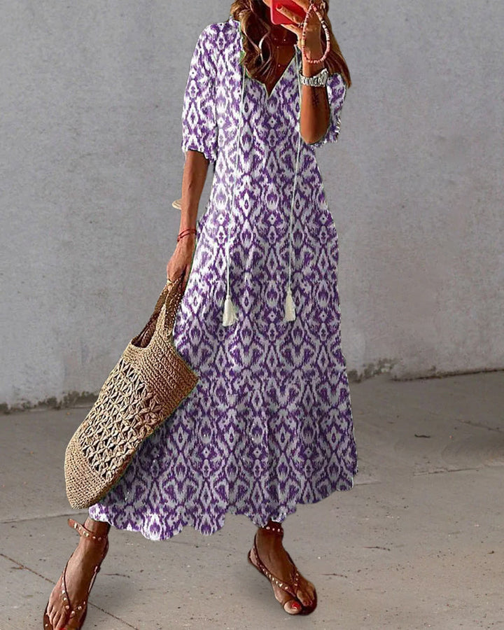 Julie | Boho V-Neck Summer Dress
