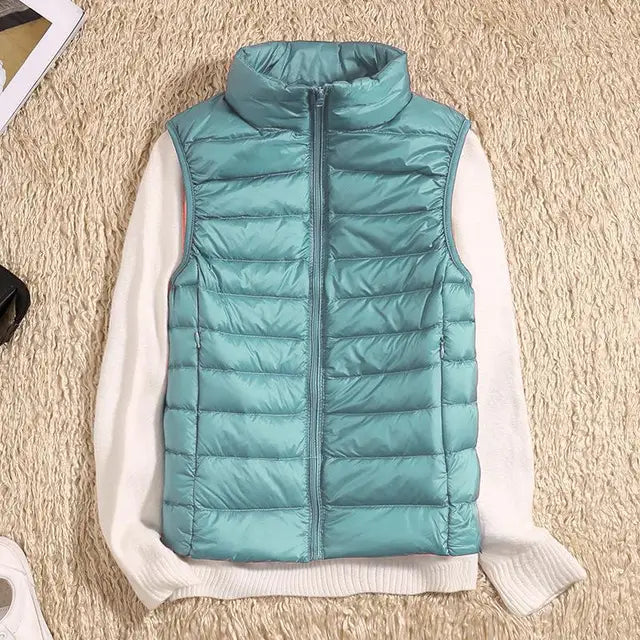Milcah | Ultra Light Down Sleeveless Puffer Vest
