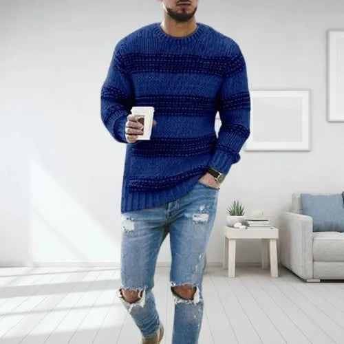 Rafael | Striped Chunky Knit Sweater