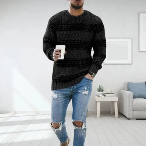 Rafael | Striped Chunky Knit Sweater