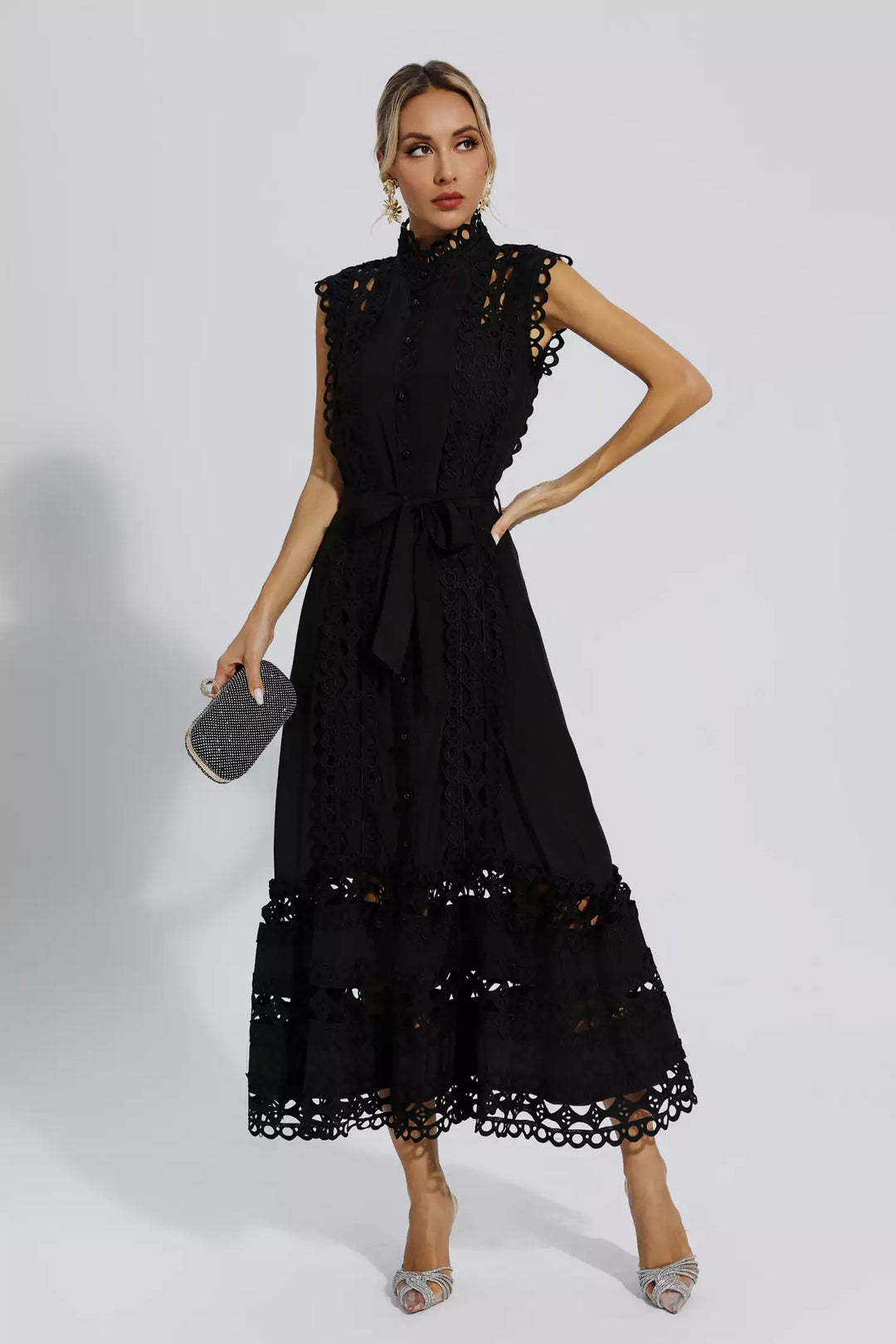 Julianna | Sleeveless Hollow Maxi Dress