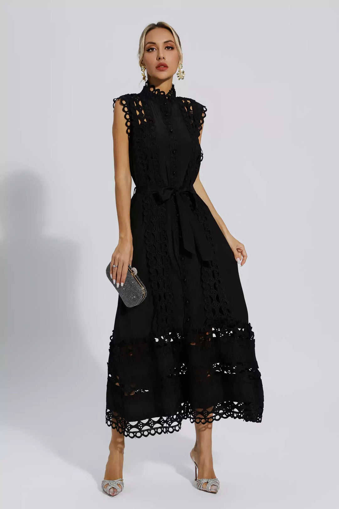 Julianna | Sleeveless Hollow Maxi Dress