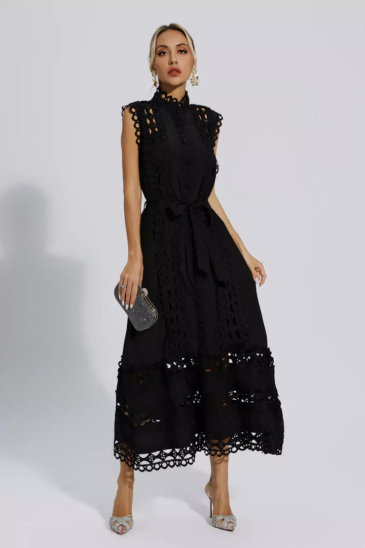 Julianna | Sleeveless Hollow Maxi Dress