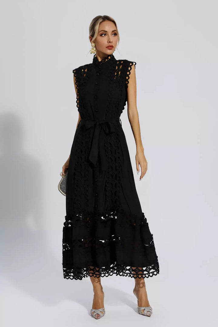 Julianna | Sleeveless Hollow Maxi Dress