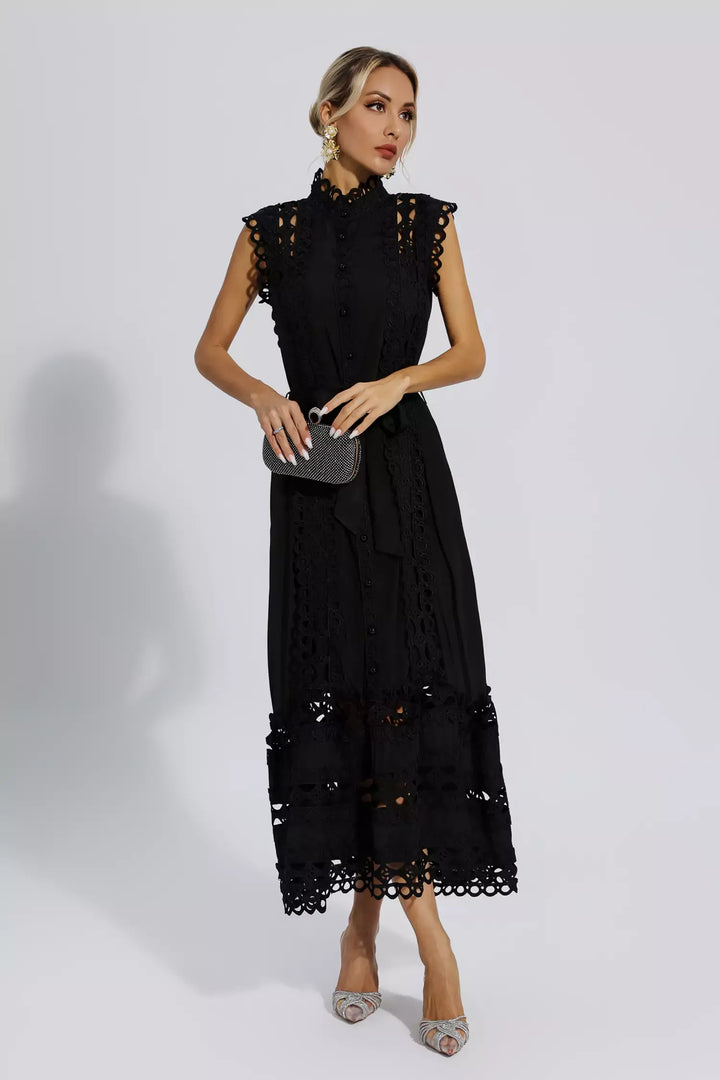 Julianna | Sleeveless Hollow Maxi Dress