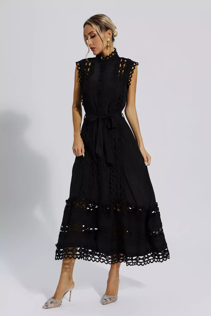 Julianna | Sleeveless Hollow Maxi Dress