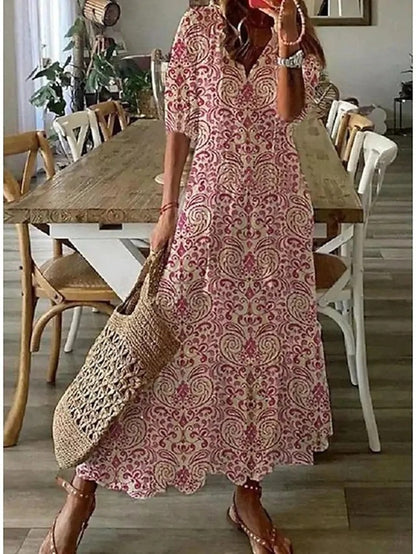 Julie | Boho V-Neck Summer Dress